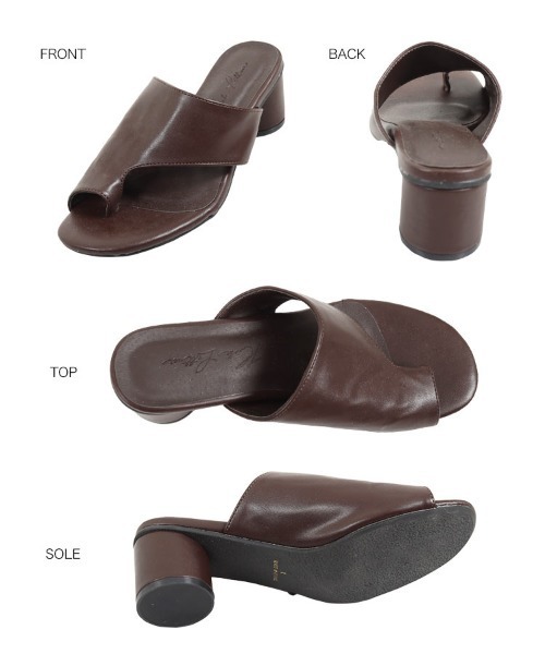 KOBE LETTUCE（コウベレタス）の「サムループトングサンダル（サンダル・レディース・ブラウン/ブラック/パイソン・L/LL/M/S）」の9枚目の写真