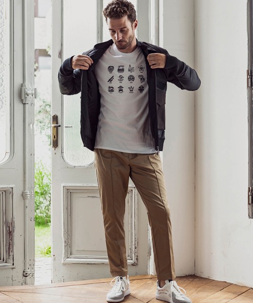 1piu1uguale3 RELAX（ウノピュウノウグァーレトレリラックス）の「1PIU1UGUALE3 RELAX(ウノピゥウノウグァーレトレ)JAPANモチーフTシャツ（Tシャツ/カットソー・メンズ・ホワイト/ブラック/ネイビー・S/M/L/XL/XXL）」の11枚目の写真