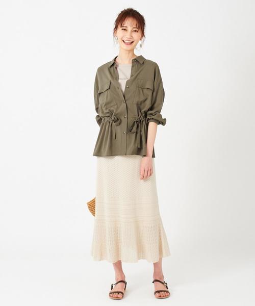 ANY SIS(エニィスィス)の「【Ray6月号掲載】レーヨンリネンサファリ ブラウス(シャツ/ブラウス・レディース・ブラウン系/ベージュ系/カーキ系・2)」の17枚目の写真