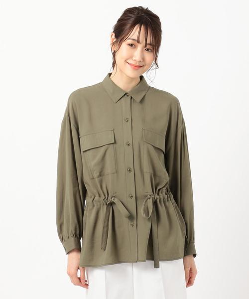 ANY SIS(エニィスィス)の「【Ray6月号掲載】レーヨンリネンサファリ ブラウス(シャツ/ブラウス・レディース・ブラウン系/ベージュ系/カーキ系・2)」の19枚目の写真