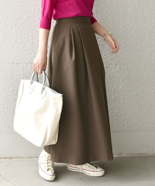 セール Ships Any ハウンドトゥース チェックスカート スカート Ships Any シップス エニィ のファッション通販 Zozotown