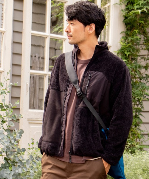 Lounge ブルゾン ジャケット アウター切り替えボアフリースブルゾン ブルゾン Ikka イッカ のファッション 激安アウトレット即納 ブルゾン Www Santamonicaskateboards Com