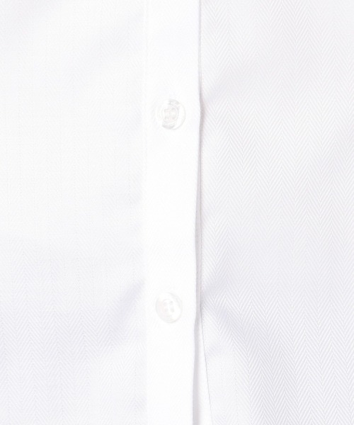 NARACAMICIE(ナラカミーチェ)の「先染めへリーンボーン胸元レース使い長袖ブラウス(シャツ/ブラウス・レディース・ホワイト/ライトグレー・SMALL/MEDIUM/LARGE)」の10枚目の写真