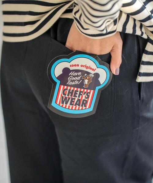 coen（コーエン）の「【WEB限定カラー/サイズ】シェフパンツ#"CHEF PANTS"（その他パンツ・レディース・ブラック/オリーブ/ブラウン/ナチュラル/ダークグリーン/ベージュ/ダークブラウン/その他1/ライトブルー・LARGE/X-LARGE/SMALL/MEDIUM）」の2枚目の写真