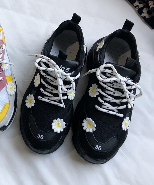 【ALDO】アンティーク☆花柄&メッシュ☆Rayes☆厚底スニーカー アンティーク【ALDO】花柄 メッシュ 厚底スニーカー Rayes