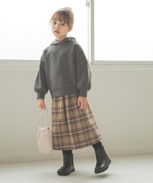 GLOBAL WORK（グローバルワーク）の「【キッズ】速乾DRYダンボールパーカー/918837（パーカー・キッズ・ライトパープル/オフホワイト/ダークグレー/グレー/チャコールグレー・130cm/120cm/110cm/140cm/100cm）」の7枚目の写真