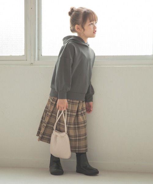 GLOBAL WORK（グローバルワーク）の「【キッズ】速乾DRYダンボールパーカー/918837（パーカー・キッズ・ライトパープル/オフホワイト/ダークグレー/グレー/チャコールグレー・130cm/120cm/110cm/140cm/100cm）」の9枚目の写真