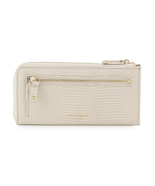 ROPE' PICNIC(ロペピクニック)の「リザードスリム長財布(財布・レディース・ブラック/キナリ/ベージュ/ブルー系その他4・FREE)」の2枚目の写真
