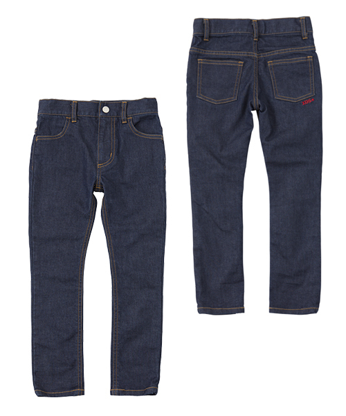 X-girl Stages（エックスガールステージス）の「【VERY(ベリー)5月号掲載商品】NEW STRETCH JEANS(4T～7T)（デニムパンツ・キッズ・インディゴブルー・4T/7T/6T/5T）」の2枚目の写真