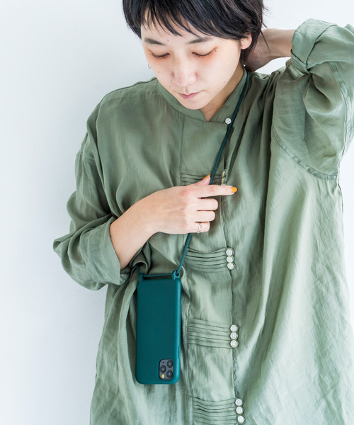 kajsa（カイサ）の「〈Kajsa/カイサ〉Silicone BackCase/シリコンバックケース（スマホケース/カバー・レディース・セージグリーン/ブラック/イエロー/レッド/ピンクベージュ/ダークグリーン/ライラック/ピンク系2/ブラック系2/インディゴブルー/ダークグリーン系2・11/P/S/12/mini）」の21枚目の写真