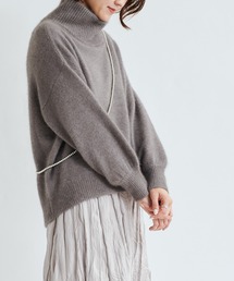 DouDou | フォックス混オフタートルプルオーバー(ニット/セーター)