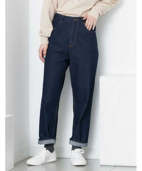 POU DOU DOU（プードゥドゥ）の「ストレートパンツ（その他パンツ・レディース・オフホワイト/インディゴブルー・4/3）」の6枚目の写真