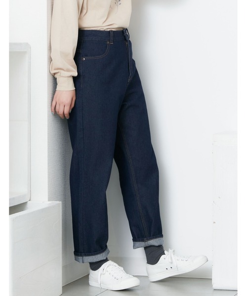 POU DOU DOU（プードゥドゥ）の「ストレートパンツ（その他パンツ・レディース・オフホワイト/インディゴブルー・4/3）」の7枚目の写真