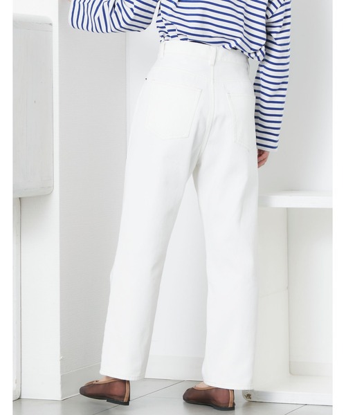 POU DOU DOU（プードゥドゥ）の「ストレートパンツ（その他パンツ・レディース・オフホワイト/インディゴブルー・4/3）」の12枚目の写真