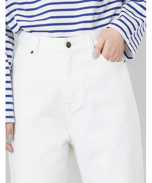 POU DOU DOU（プードゥドゥ）の「ストレートパンツ（その他パンツ・レディース・オフホワイト/インディゴブルー・4/3）」の13枚目の写真