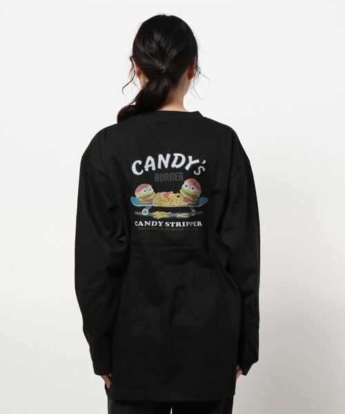 Candy Stripper（キャンディストリッパー）の「CANDY'S BURGER L/S TEE（Tシャツ/カットソー・レディース・オフホワイト/ブラック/イエロー・2）」の13枚目の写真