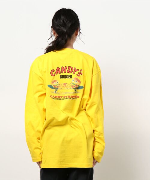 Candy Stripper（キャンディストリッパー）の「CANDY'S BURGER L/S TEE（Tシャツ/カットソー・レディース・オフホワイト/ブラック/イエロー・2）」の15枚目の写真