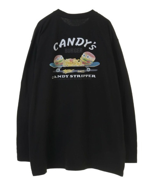 Candy Stripper（キャンディストリッパー）の「CANDY'S BURGER L/S TEE（Tシャツ/カットソー・レディース・オフホワイト/ブラック/イエロー・2）」の3枚目の写真