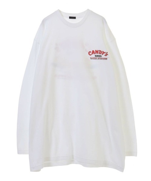 Candy Stripper（キャンディストリッパー）の「CANDY'S BURGER L/S TEE（Tシャツ/カットソー・レディース・オフホワイト/ブラック/イエロー・2）」の4枚目の写真