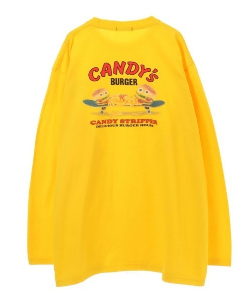Candy Stripper（キャンディストリッパー）の「CANDY'S BURGER L/S TEE（Tシャツ/カットソー・レディース・オフホワイト/ブラック/イエロー・2）」の6枚目の写真