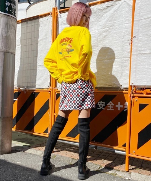 Candy Stripper（キャンディストリッパー）の「CANDY'S BURGER L/S TEE（Tシャツ/カットソー・レディース・オフホワイト/ブラック/イエロー・2）」の17枚目の写真