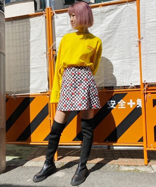 Candy Stripper（キャンディストリッパー）の「CANDY'S BURGER L/S TEE（Tシャツ/カットソー・レディース・オフホワイト/ブラック/イエロー・2）」の16枚目の写真