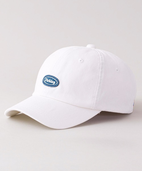 Dickies(ディッキーズ)の「【DICKIES/ディッキーズ】【新デザイン・配色ロゴ】ワッペンローキャップ 浅めシルエット キャッチーなワンポイント 通年素材 全4色(キャップ・メンズ・ホワイト/ブラック/ベージュ/ネイビー・FREE)」の1枚目の写真