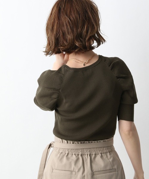 A part by（アパートバイ）の「14Gギャザークルーニット6S