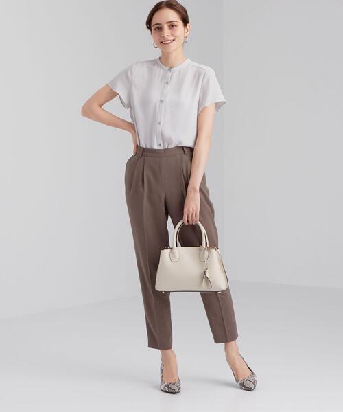 green label relaxing（グリーンレーベルリラクシング）の「CB バンドカラー フレンチ ブラウス（シャツ/ブラウス・レディース・ライトグレー/ライトブルー/その他1/シャーベット・FREE）」の15枚目の写真