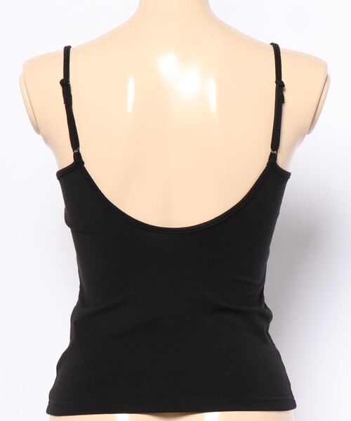 ENVYM（アンビー）の「バックオープンキャミ（キャミソール・レディース・ホワイト/ブラック・FREE）」の4枚目の写真