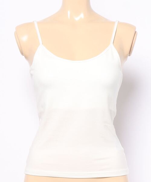 ENVYM（アンビー）の「バックオープンキャミ（キャミソール・レディース・ホワイト/ブラック・FREE）」の6枚目の写真