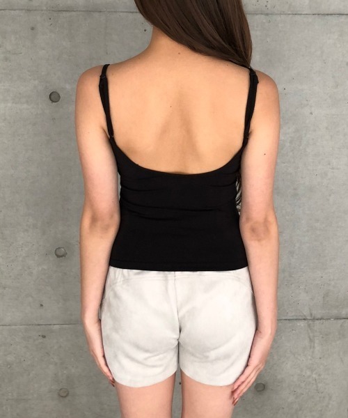 ENVYM（アンビー）の「バックオープンキャミ（キャミソール・レディース・ホワイト/ブラック・FREE）」の10枚目の写真