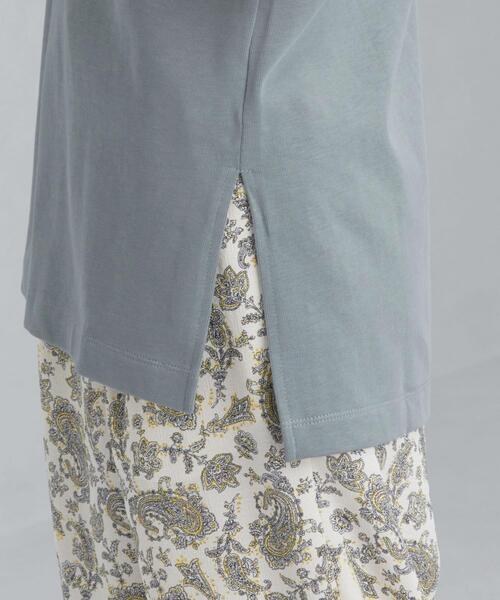 green label relaxing（グリーンレーベルリラクシング）の「[ 1_OF MINE ] FFC GIZA クルーネック Tシャツ <フリーサイズ>（Tシャツ/カットソー・レディース・ホワイト/ピンク/ダークグレー/ライトブルー・FREE）」の10枚目の写真