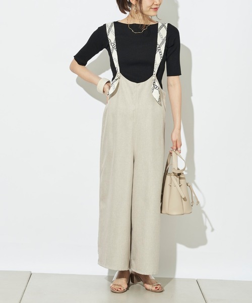 prose verse（プロズヴェール）の「ボートネック半袖リブニットプルオーバー（ニット/セーター・レディース・ブラック/パープル/アイボリー/グレイッシュベージュ/ライム・ﾌﾘ-）」の10枚目の写真