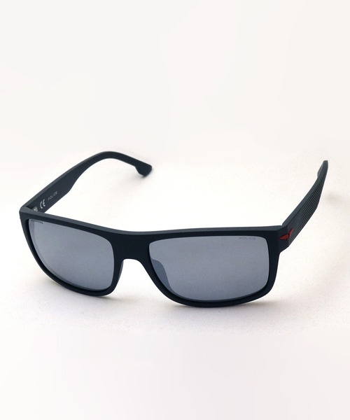 Police ポリス の Police ポリス スクエア 偏光サングラス Splb39e 6vpp サングラス Wear