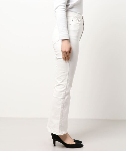 Honeys(ハニーズ)の「デニムフレアパンツ(デニムパンツ・レディース・ホワイト/ブルー/ライトインディゴブルー・S/M/L)」の9枚目の写真