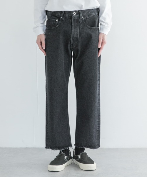 URBAN RESEARCH(アーバンリサーチ)の「GOODBETTERBEST カットオフデニムパンツ(デニムパンツ・メンズ・ブラック/ブルー・1/2)」の8枚目の写真