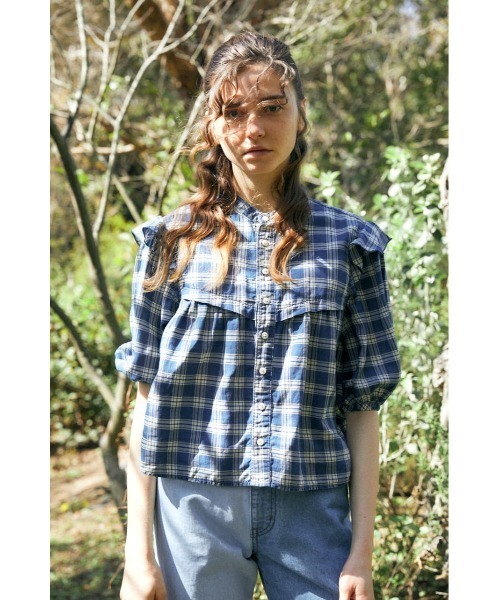 moussy (マウジー)チェックブラウス セール】FRONT TIED CHECK シャツ（シャツ/ブラウス）｜MOUSSY