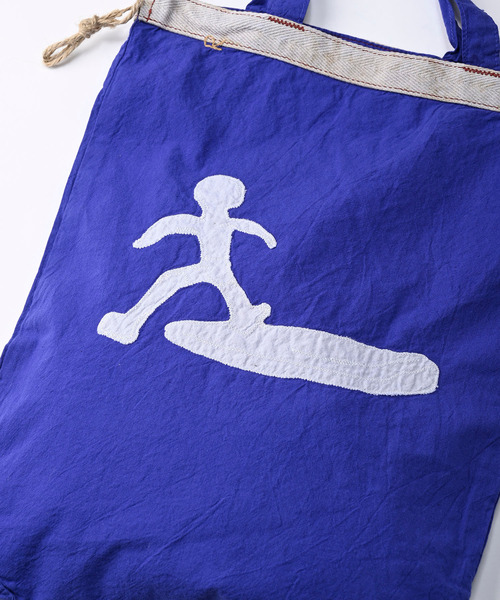 45R（フォーティファイブアール）の「HAYAMAくんのRPMバッグ（エコバッグ/サブバッグ・レディース・キナリ/ブルー・FREE）」の5枚目の写真