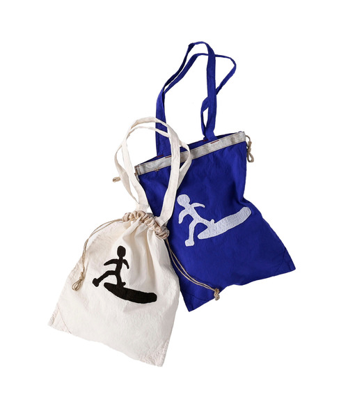 45R（フォーティファイブアール）の「HAYAMAくんのRPMバッグ（エコバッグ/サブバッグ・レディース・キナリ/ブルー・FREE）」の13枚目の写真