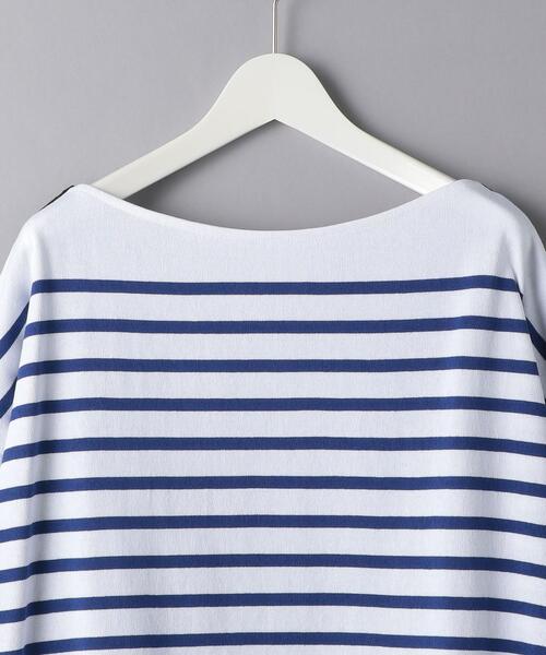 INSCRIRE（アンスクリア）の「＜INSCRIRE（アンスクリア）＞ ビッグ ボートネック ロングスリーブ Tシャツ（Tシャツ/カットソー・メンズ・コバルトブルー・LARGE）」の3枚目の写真