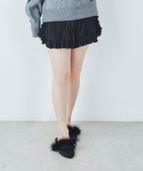 REVEYU(レブユー)の「REVEYU/Sheer Tote bag set fur room mules(ルームシューズ/スリッパ・レディース・ブラック/ライトピンク・FREE)」の10枚目の写真