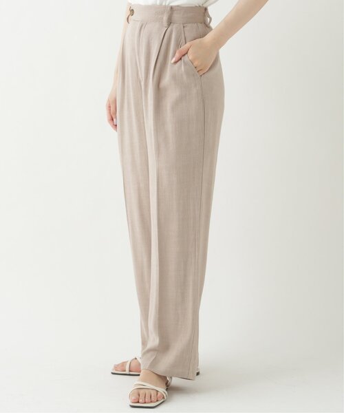 RAY CASSIN（レイカズン）の「レーヨンリネンタブ付きタックパンツ（その他パンツ・レディース・ベージュ/キナリ/カーキ・FREE）」の14枚目の写真