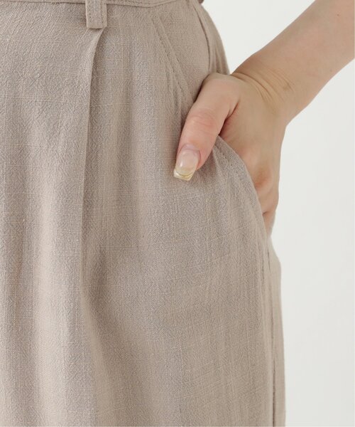 RAY CASSIN（レイカズン）の「レーヨンリネンタブ付きタックパンツ（その他パンツ・レディース・ベージュ/キナリ/カーキ・FREE）」の19枚目の写真