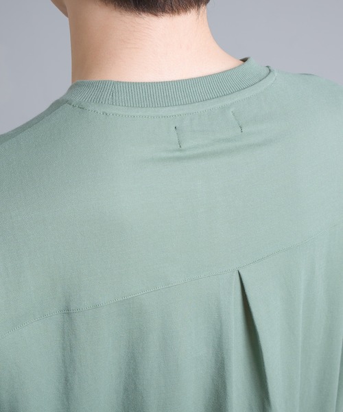 OMNES Another Edition（オムネス アナザーエディション）の「メンズ 接触冷感レーヨンナイロン裾ドローコード付きビッグTシャツ（Tシャツ/カットソー・メンズ・ブラック/グリーン/ホワイト・LARGE/MEDIUM）」の14枚目の写真