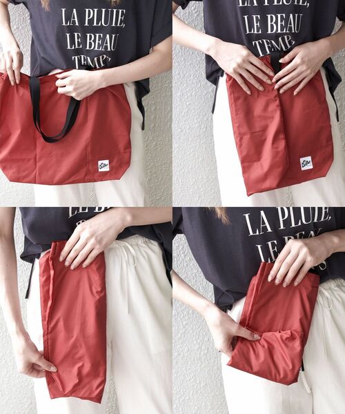 Drifter（ドリフター）の「Drifter:エコトートバッグ（エコバッグ/サブバッグ・レディース・ベージュ/ホワイト/レッド/ネイビー・ONE SIZE）」の14枚目の写真