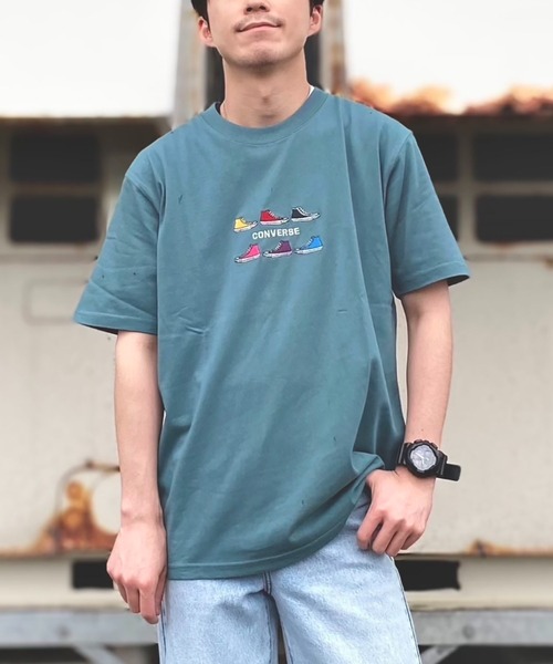 CONVERSE(コンバース)の「【CONVERSE】プリントTシャツ(Tシャツ/カットソー・メンズ・ホワイト/その他5/ベージュ/その他7/その他9/その他3/グリーン/その他2/ブルー/ブラック/ピンク/その他1・L/M/XL/S)」の5枚目の写真