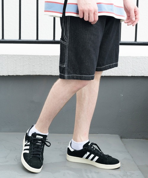 8(eight)(エイト)の「10ozデニムペインターショーツ(デニムパンツ・メンズ・ブラック/サックスブルー/インディゴブルー/その他/その他1/キナリ・MEDIUM/LARGE/X-LARGE)」の19枚目の写真