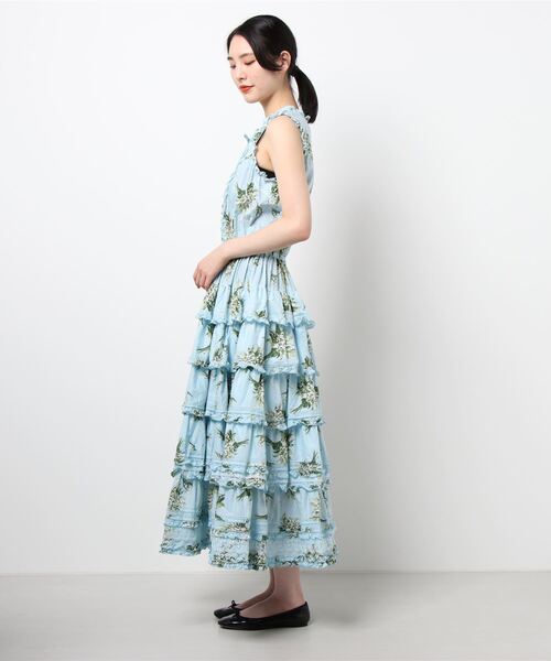 当店一番人気 鈴蘭水玉プリントノースリーブフリルワンピース ワンピース Sutevalle Org