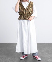 kutir | 半袖シャツワンピ―ス(シャツワンピース)